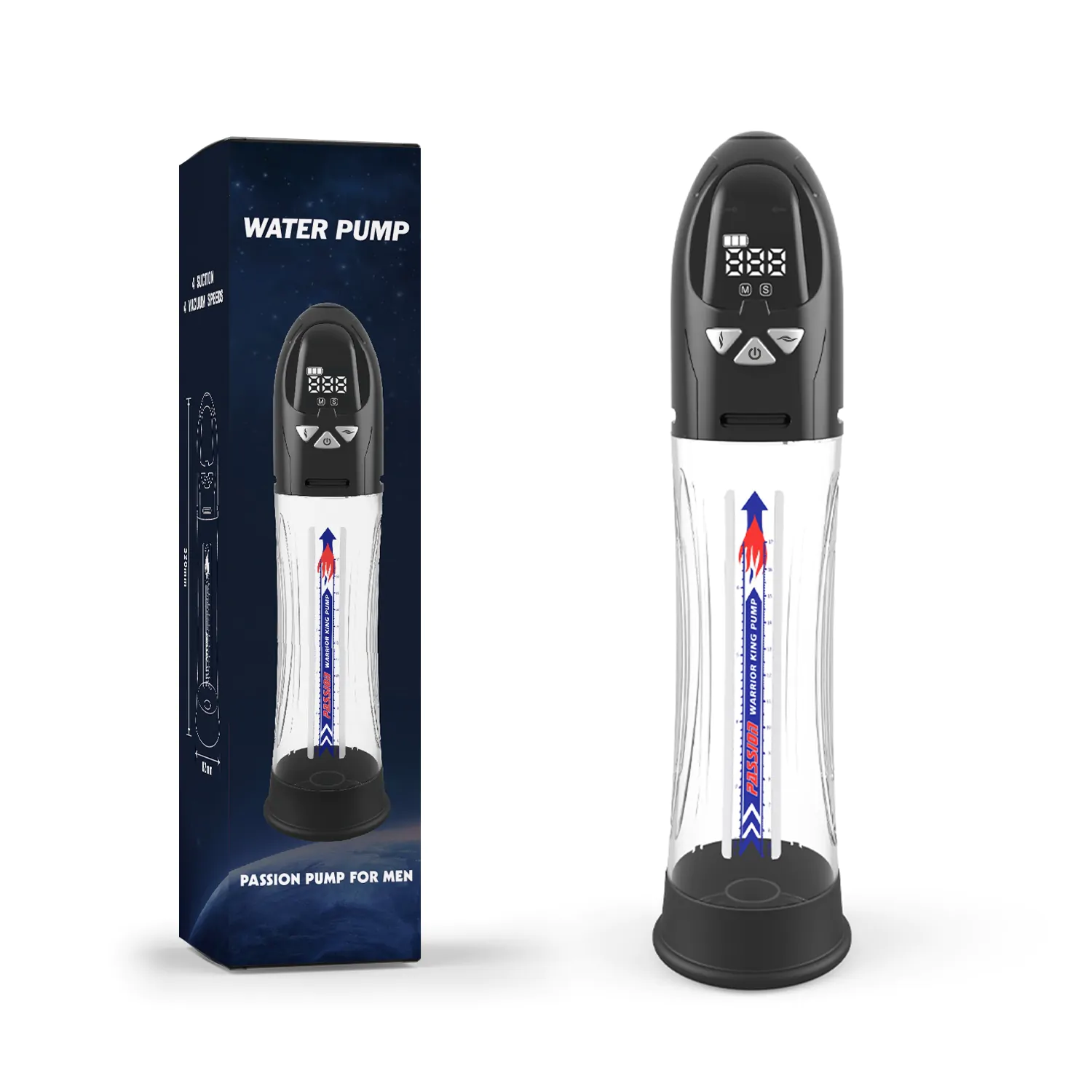 Canwin vodena vakum pumpa za penis sa vibracijom — 31 cm — 110466